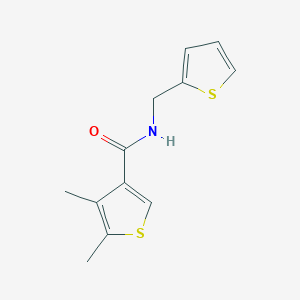 molecular formula C12H13NOS2 B4794786 4,5-dimethyl-N-(2-thienylmethyl)-3-thiophenecarboxamide 