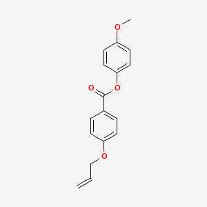 molecular formula C17H16O4 B4794798 4-甲氧苯基 4-(烯丙氧基)苯甲酸酯 CAS No. 73376-32-6