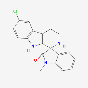 6-chloro-1'-methyl-2,3,4,9-tetrahydrospiro[beta-carboline-1,3'-indol]-2'(1'H)-one