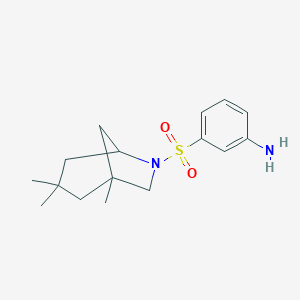 B479483 3-[(1,3,3-Trimethyl-6-azabicyclo[3.2.1]oct-6-yl)sulfonyl]phenylamine CAS No. 543694-19-5