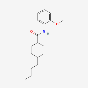 molecular formula C18H27NO2 B4794888 4-butyl-N-(2-methoxyphenyl)cyclohexanecarboxamide 