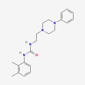 molecular formula C21H28N4O B4794973 N-(2,3-dimethylphenyl)-N'-[2-(4-phenyl-1-piperazinyl)ethyl]urea 