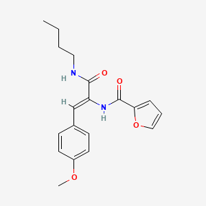 molecular formula C19H22N2O4 B4795104 N-[1-[(butylamino)carbonyl]-2-(4-methoxyphenyl)vinyl]-2-furamide 