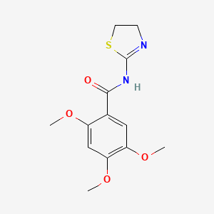 molecular formula C13H16N2O4S B4795120 N-(4,5-dihydro-1,3-thiazol-2-yl)-2,4,5-trimethoxybenzamide 