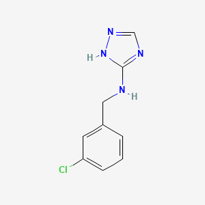 molecular formula C9H9ClN4 B4795129 N-(3-chlorobenzyl)-1H-1,2,4-triazol-3-amine 