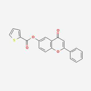 molecular formula C20H12O4S B4795145 4-oxo-2-phenyl-4H-chromen-6-yl 2-thiophenecarboxylate 