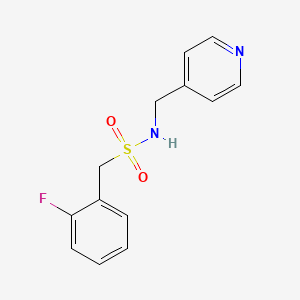 molecular formula C13H13FN2O2S B4795165 1-(2-fluorophenyl)-N-(4-pyridinylmethyl)methanesulfonamide 