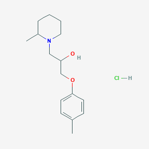 molecular formula C16H26ClNO2 B4795186 1-(4-methylphenoxy)-3-(2-methyl-1-piperidinyl)-2-propanol hydrochloride 