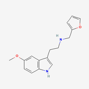 molecular formula C16H18N2O2 B4795269 (2-furylmethyl)[2-(5-methoxy-1H-indol-3-yl)ethyl]amine 