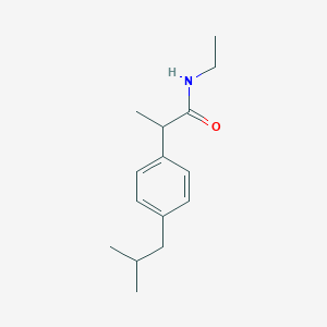 molecular formula C15H23NO B4795277 N-ethyl-2-(4-isobutylphenyl)propanamide 