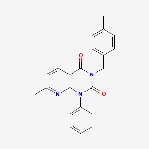 molecular formula C23H21N3O2 B4795371 5,7-dimethyl-3-(4-methylbenzyl)-1-phenylpyrido[2,3-d]pyrimidine-2,4(1H,3H)-dione 