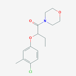 molecular formula C15H20ClNO3 B4795466 4-[2-(4-chloro-3-methylphenoxy)butanoyl]morpholine 