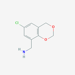 1-(6-chloro-4H-1,3-benzodioxin-8-yl)methanamine