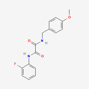 molecular formula C16H15FN2O3 B4795511 N-(2-fluorophenyl)-N'-(4-methoxybenzyl)ethanediamide 