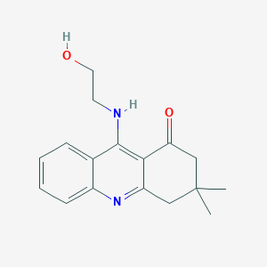 molecular formula C17H20N2O2 B4795514 9-[(2-hydroxyethyl)amino]-3,3-dimethyl-3,4-dihydro-1(2H)-acridinone 