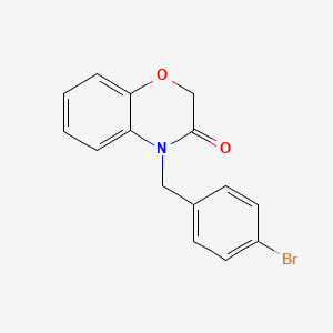 molecular formula C15H12BrNO2 B4795576 4-(4-bromobenzyl)-2H-1,4-benzoxazin-3(4H)-one 