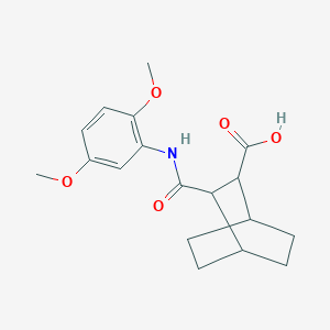 3-{[(2,5-dimethoxyphenyl)amino]carbonyl}bicyclo[2.2.2]octane-2-carboxylic acid