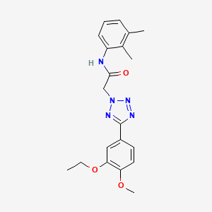 molecular formula C20H23N5O3 B4795657 N-(2,3-dimethylphenyl)-2-[5-(3-ethoxy-4-methoxyphenyl)-2H-tetrazol-2-yl]acetamide 