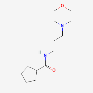 molecular formula C13H24N2O2 B4795670 N-[3-(4-morpholinyl)propyl]cyclopentanecarboxamide 
