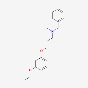 molecular formula C19H25NO2 B4795761 N-benzyl-3-(3-ethoxyphenoxy)-N-methyl-1-propanamine 