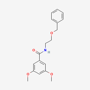 molecular formula C18H21NO4 B4795791 N-[2-(benzyloxy)ethyl]-3,5-dimethoxybenzamide 