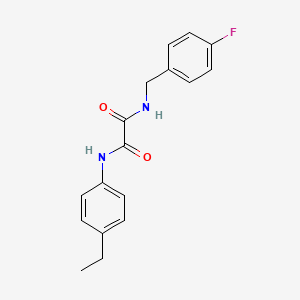 molecular formula C17H17FN2O2 B4795811 N-(4-ethylphenyl)-N'-(4-fluorobenzyl)ethanediamide 