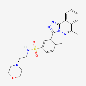 molecular formula C23H26N6O3S B4795819 4-methyl-3-(6-methyl[1,2,4]triazolo[3,4-a]phthalazin-3-yl)-N-[2-(4-morpholinyl)ethyl]benzenesulfonamide 
