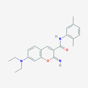 molecular formula C22H25N3O2 B4795921 7-(diethylamino)-N-(2,5-dimethylphenyl)-2-imino-2H-chromene-3-carboxamide 
