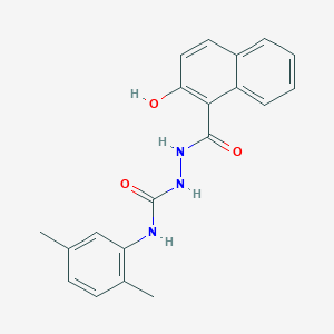 molecular formula C20H19N3O3 B4795972 N-(2,5-dimethylphenyl)-2-(2-hydroxy-1-naphthoyl)hydrazinecarboxamide 
