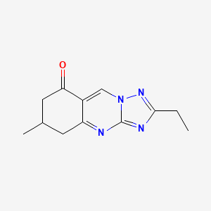 molecular formula C12H14N4O B4795979 2-ethyl-6-methyl-6,7-dihydro[1,2,4]triazolo[5,1-b]quinazolin-8(5H)-one 