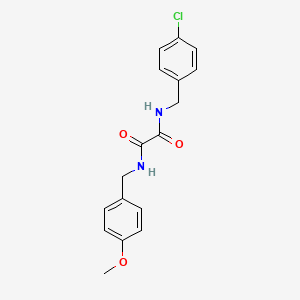 molecular formula C17H17ClN2O3 B4795997 N-(4-chlorobenzyl)-N'-(4-methoxybenzyl)ethanediamide 