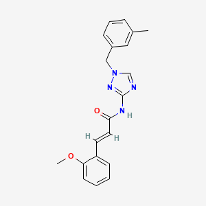 molecular formula C20H20N4O2 B4796015 3-(2-methoxyphenyl)-N-[1-(3-methylbenzyl)-1H-1,2,4-triazol-3-yl]acrylamide 
