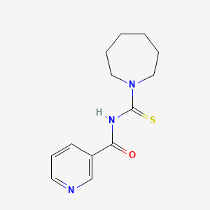 molecular formula C13H17N3OS B4796117 N-(1-azepanylcarbonothioyl)nicotinamide 