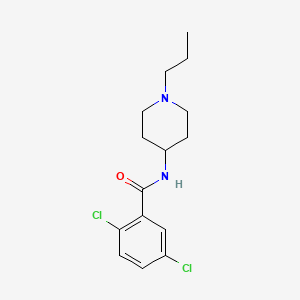 molecular formula C15H20Cl2N2O B4796239 2,5-dichloro-N-(1-propyl-4-piperidinyl)benzamide 