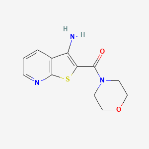 molecular formula C12H13N3O2S B4796300 2-(4-morpholinylcarbonyl)thieno[2,3-b]pyridin-3-amine 