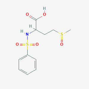 B479641 4-(Methylsulfinyl)-2-[(phenylsulfonyl)amino]butanoic acid CAS No. 1008434-66-9