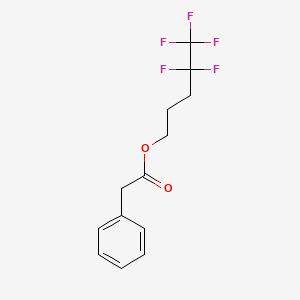 molecular formula C13H13F5O2 B4796444 4,4,5,5,5-pentafluoropentyl phenylacetate 