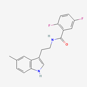 molecular formula C18H16F2N2O B4796516 2,5-difluoro-N-[2-(5-methyl-1H-indol-3-yl)ethyl]benzamide 