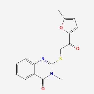 3-methyl-2-{[2-(5-methyl-2-furyl)-2-oxoethyl]thio}-4(3H)-quinazolinone