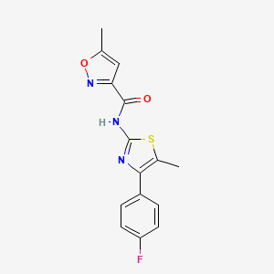 N-[4-(4-fluorophenyl)-5-methyl-1,3-thiazol-2-yl]-5-methyl-3-isoxazolecarboxamide