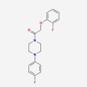 1-[(2-fluorophenoxy)acetyl]-4-(4-fluorophenyl)piperazine