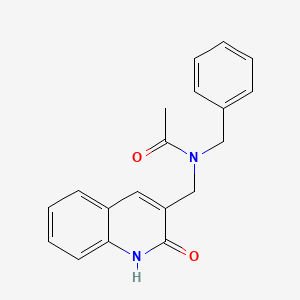 N-benzyl-N-[(2-hydroxy-3-quinolinyl)methyl]acetamide