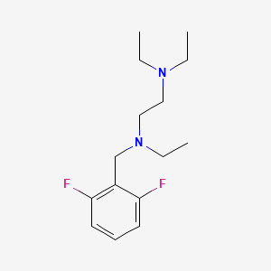 molecular formula C15H24F2N2 B4796651 N-(2,6-difluorobenzyl)-N,N',N'-triethyl-1,2-ethanediamine 