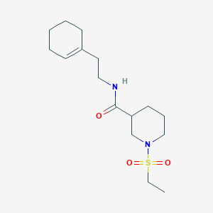 N-[2-(1-cyclohexen-1-yl)ethyl]-1-(ethylsulfonyl)-3-piperidinecarboxamide