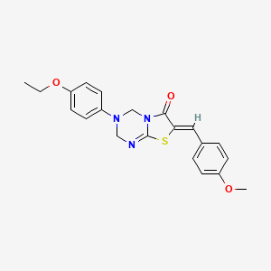 3-(4-ethoxyphenyl)-7-(4-methoxybenzylidene)-3,4-dihydro-2H-[1,3]thiazolo[3,2-a][1,3,5]triazin-6(7H)-one