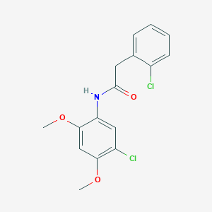 molecular formula C16H15Cl2NO3 B4796754 N-(5-chloro-2,4-dimethoxyphenyl)-2-(2-chlorophenyl)acetamide 