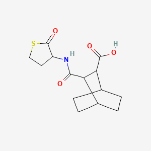 molecular formula C14H19NO4S B4796762 3-{[(2-oxotetrahydro-3-thienyl)amino]carbonyl}bicyclo[2.2.2]octane-2-carboxylic acid 