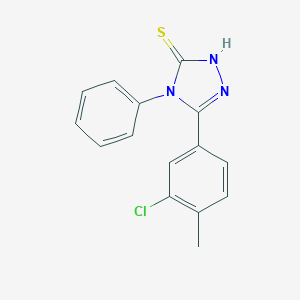 molecular formula C15H12ClN3S B479677 5-(3-chloro-4-methylphenyl)-4-phenyl-4H-1,2,4-triazole-3-thiol CAS No. 632292-94-5