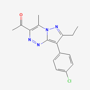 1-[8-(4-chlorophenyl)-7-ethyl-4-methylpyrazolo[5,1-c][1,2,4]triazin-3-yl]ethanone