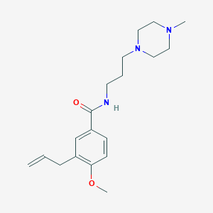 molecular formula C19H29N3O2 B4796845 3-allyl-4-methoxy-N-[3-(4-methyl-1-piperazinyl)propyl]benzamide 